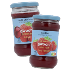 g'woon jam minder suiker